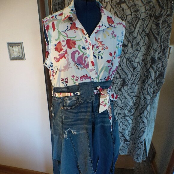 Dresses & Skirts - Upcycled  Dress, Jeans,